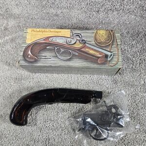 Avon Philadelphia Derringer Decanter‎ Amber Glass After Shave Vintage Mens 3oz